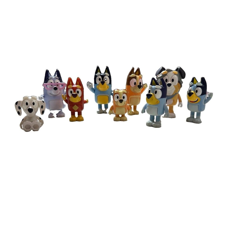 Bluey Mini Figures lot of 9